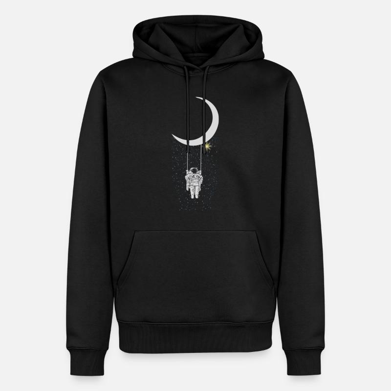astronaute - Sweat à capuche Premium bio Homme - noir