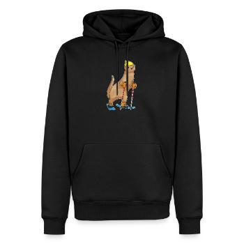 Otter Skifahrer Ski Wintersport - Männer Premium Bio Hoodie - Schwarz - Vorne - Nico (187cm)