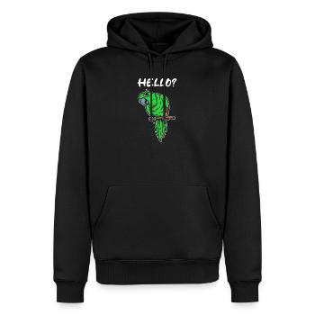 Oiseau Dictant, Perroquet, Amoureux Des Animaux, Animal De Compagnie, Zoo - Sweat à capuche Premium bio Homme - noir - Devant - Nico (187cm)
