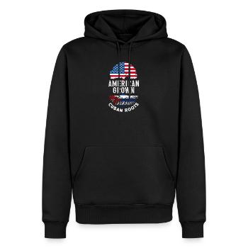 Cuba Pride & Home - Design du drapeau de Cuba - Sweat à capuche Premium bio Homme - noir - Devant - Nico (187cm)