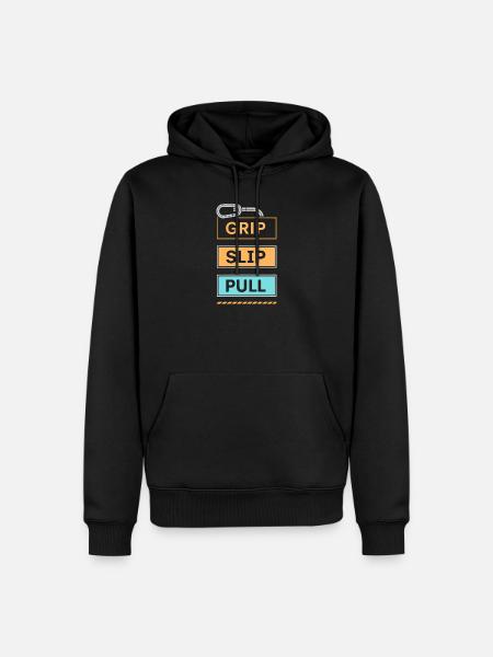 Grip Slip Pullover aus Pastel - Männer Premium Bio Hoodie - Schwarz