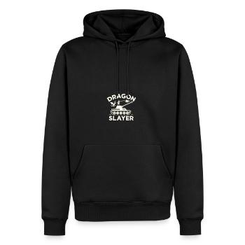 Dragon Slayer Knight Ren Faire LARP, Renaissance - Männer Premium Bio Hoodie - Schwarz - Vorne - Nico (187cm)