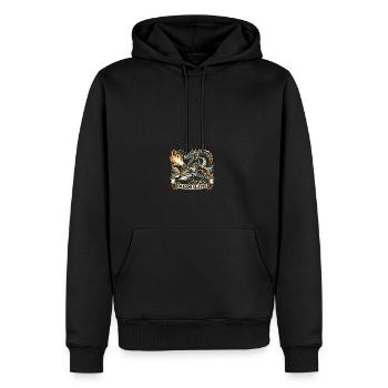 Dragon Slayer Knight Ren Faire LARP, Renaissance - Männer Premium Bio Hoodie - Schwarz - Vorne - Nico (187cm)