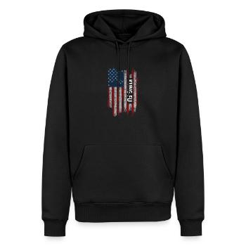 Kung Fu Shaolin Vintage Kampfkunst Sprüche - Männer Premium Bio Hoodie - Schwarz - Vorne - Nico (187cm)