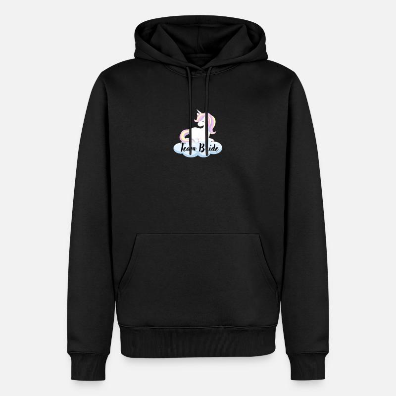 Team Bride - Männer Premium Bio Hoodie - Schwarz
