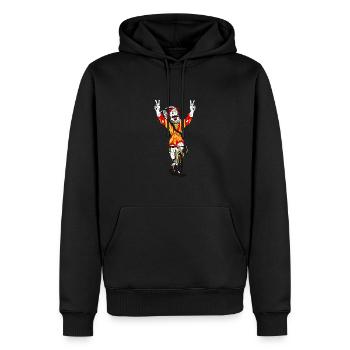 Fahrrad, Wiltsch, Sport, Velo, Frech, Schweiz, art - Männer Premium Bio Hoodie - Schwarz - Vorne - Nico (187cm)