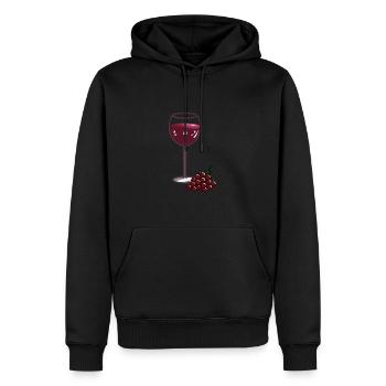 Süßer Wein - Männer Premium Bio Hoodie - Schwarz - Vorne - Nico (187cm)