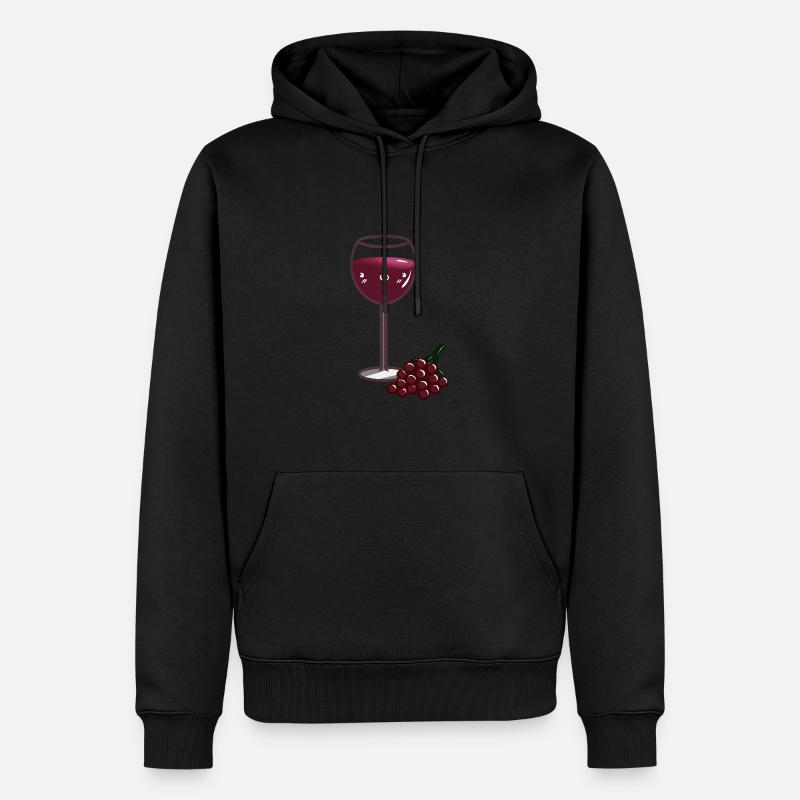 Vin doux - Sweat à capuche Premium bio Homme - noir