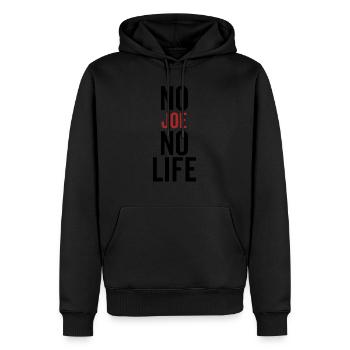 Pas de Joe pas de vie - Sweat à capuche Premium bio Homme - noir - Devant - Nico (187cm)