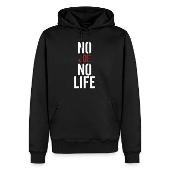Pas de Joe pas de vie - Sweat à capuche Premium bio Homme - noir - Devant - Nico (187cm)