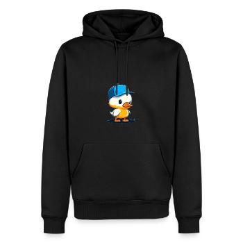 Cute duck3 - Männer Premium Bio Hoodie - Schwarz - Vorne - Nico (187cm)