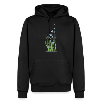 Cocktail floral - Sweat à capuche Premium bio Homme - noir - Devant - Nico (187cm)
