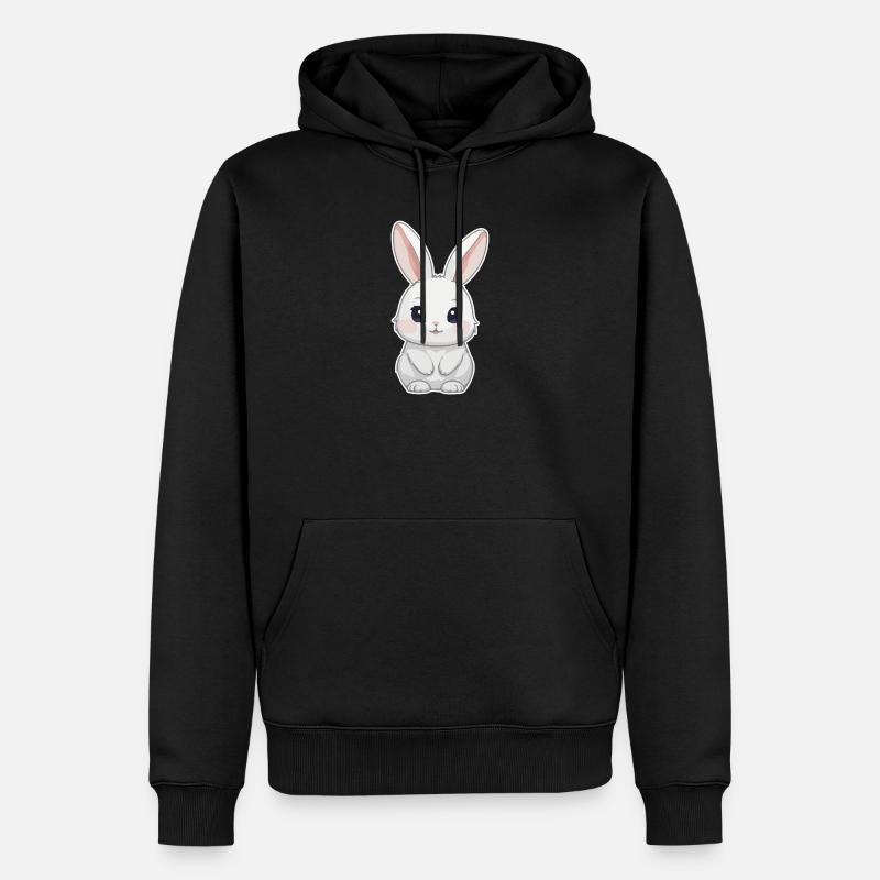 Lapin, Lapin, Lapin De Pâques - Sweat à capuche Premium bio Homme - noir