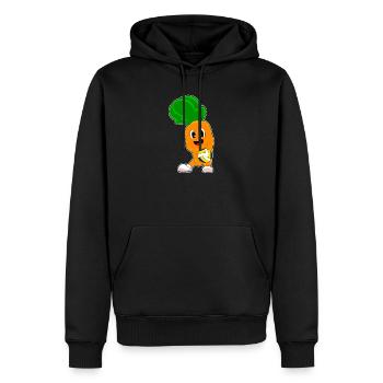 Karotte Volleyballspieler Volleyball - Männer Premium Bio Hoodie - Schwarz - Vorne - Nico (187cm)