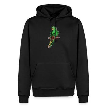 Oiseau, Amoureux Des Oiseaux, Animal, Perroquet, Animal De Compagnie, Zoo - Sweat à capuche Premium bio Homme - noir - Devant - Nico (187cm)