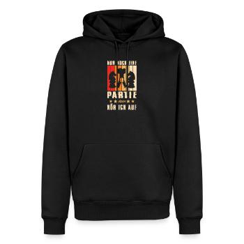 Schachspieler Geschenke Schach Zubehör Schachbrett - Männer Premium Bio Hoodie - Schwarz - Vorne - Nico (187cm)