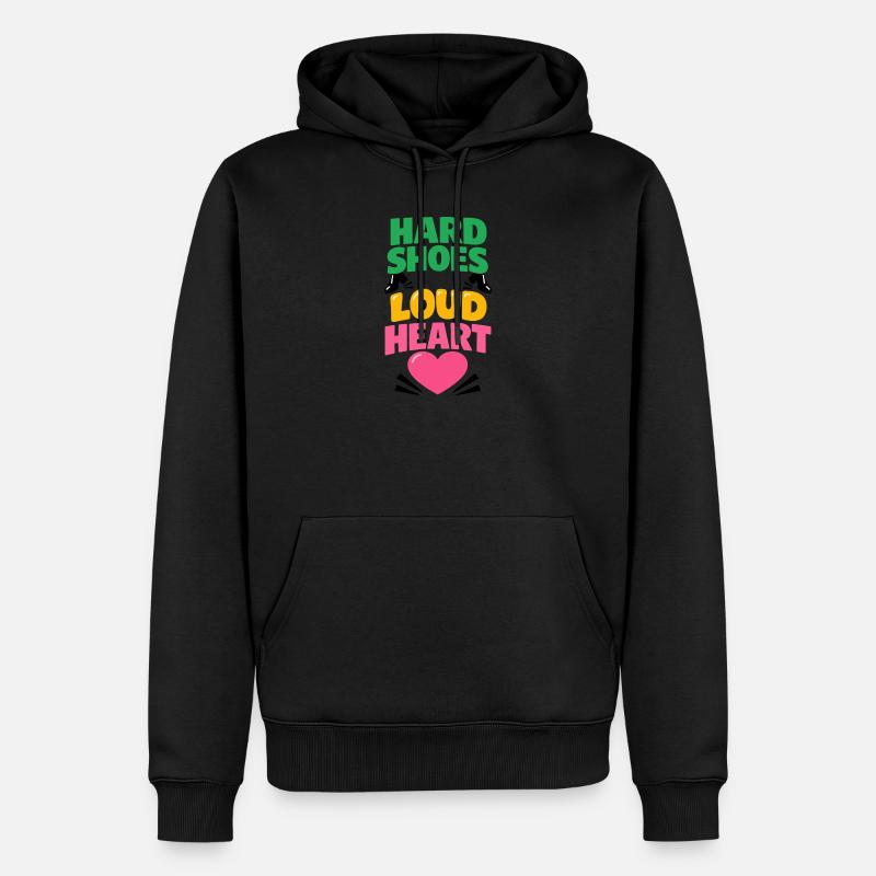 Irischer Tanz Step-dancing Celtic Fan - Männer Premium Bio Hoodie - Schwarz