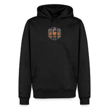 Libérez le Pouvoir | Haltérophilie et musculation - Sweat à capuche Premium bio Homme - noir - Devant - Nico (187cm)