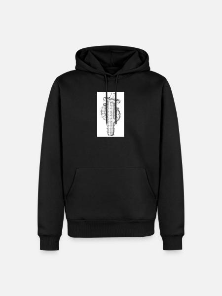 1000141499 - Männer Premium Bio Hoodie - Schwarz