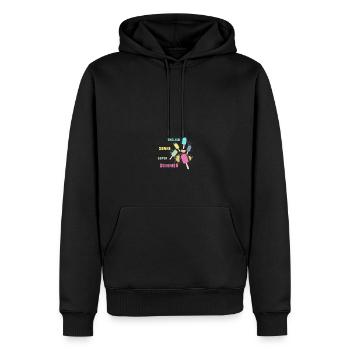 sommer, wassereis, sonne,endlich sonne,super,eis - Männer Premium Bio Hoodie - Schwarz - Vorne - Nico (187cm)