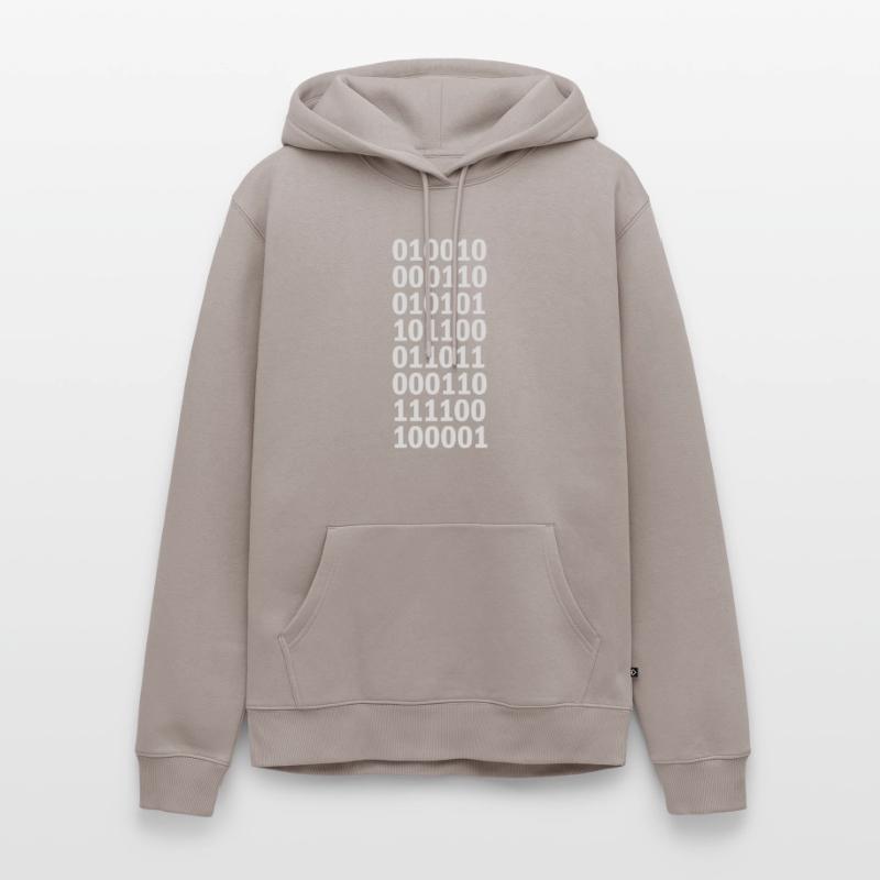 Binary Code Program Language Men’s Premium Organic Hoodie
