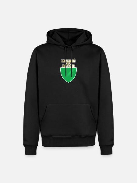 Drapeau de Vaud - Sweat à capuche Premium bio Homme - noir