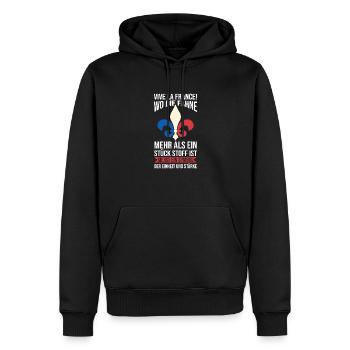 Franzose Französisch Frankreich - Männer Premium Bio Hoodie - Schwarz - Vorne - Nico (187cm)