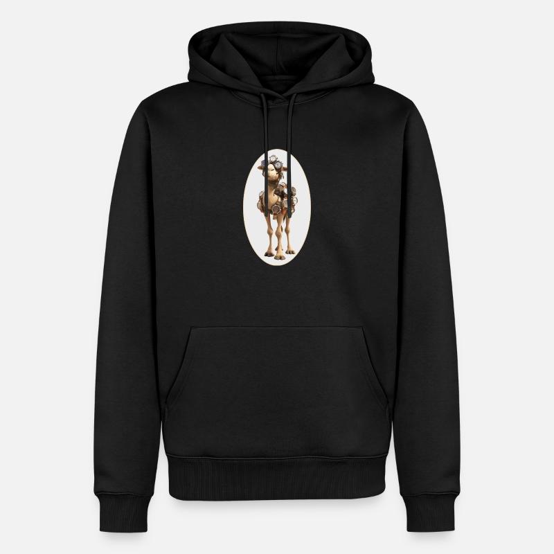 Kamel Zeit - Männer Premium Bio Hoodie - Schwarz