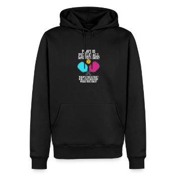Playing Pickleball Improves Memory - Männer Premium Bio Hoodie - Schwarz - Vorne - Nico (187cm)
