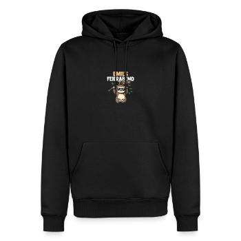 Sloth Emil - Men’s Premium Organic Hoodie - black - Front - Nico (187cm)