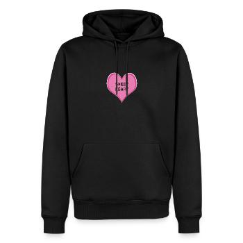 Sweetheart - Men’s Premium Organic Hoodie - black - Front - Nico (187cm)