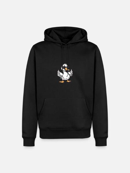 Goose Cool Animal - Men’s Premium Organic Hoodie - black