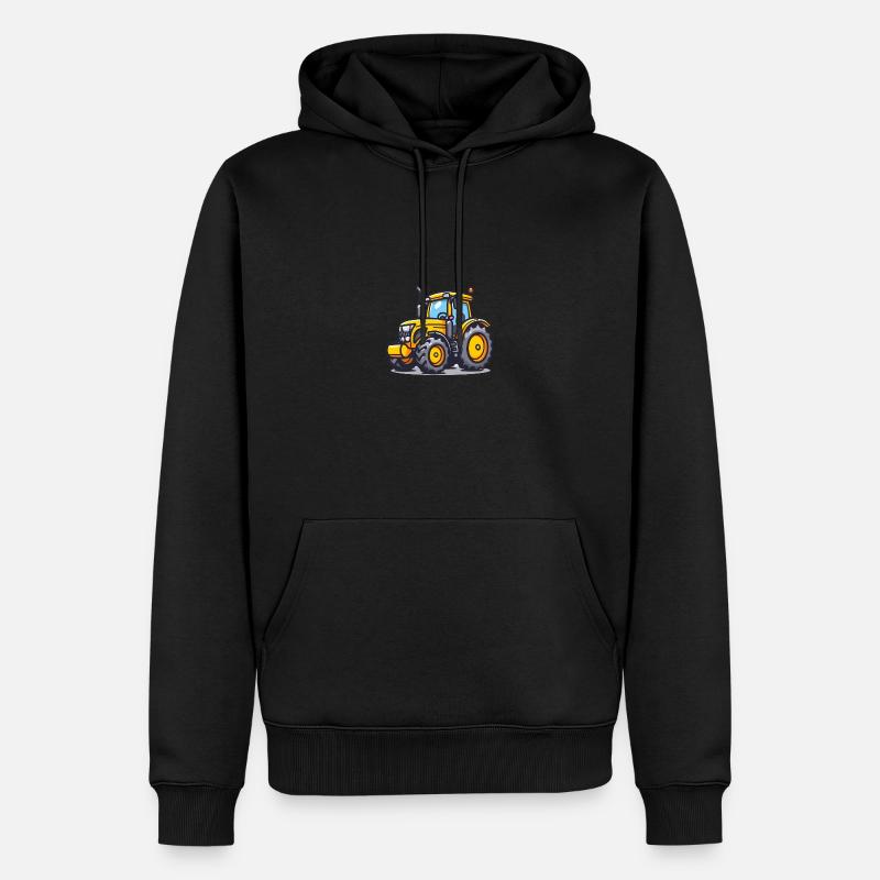Tracteur mignon - Sweat à capuche Premium bio Homme - noir