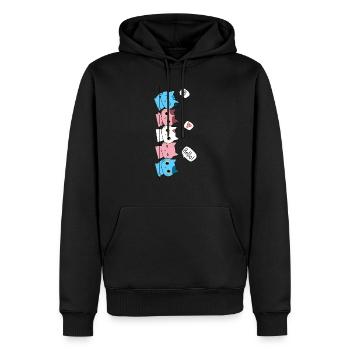 Transgender Pride Katze LGBT Trans Flagge Niedliche Katzen - Männer Premium Bio Hoodie - Schwarz - Vorne - Nico (187cm)