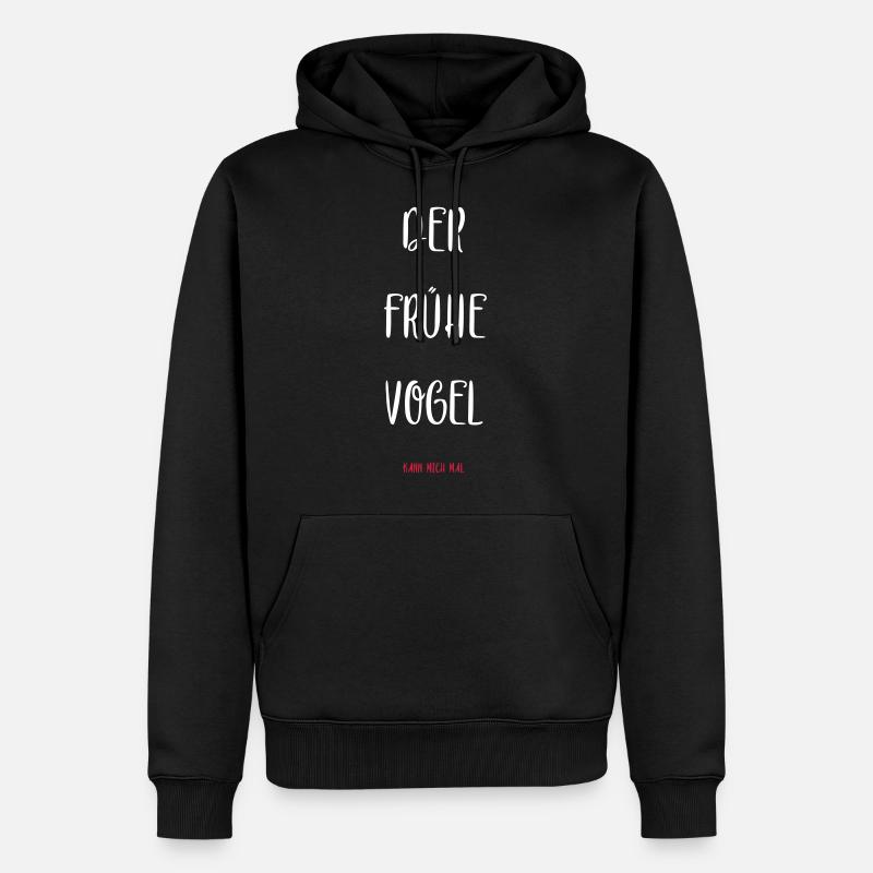 Le lève-tôt peut moi. - Sweat à capuche Premium bio Homme - noir