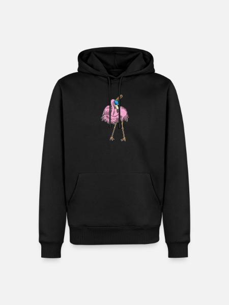 Flamingo Baseball Baseball Bat - Men’s Premium Organic Hoodie - black