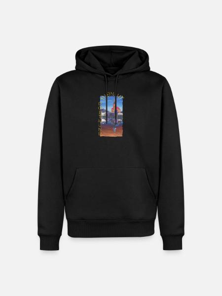 Historisches Dortmunder Hafenamt - Männer Premium Bio Hoodie - Schwarz