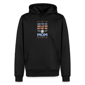 Zertifizierte Golden Retriever Mama - Männer Premium Bio Hoodie - Schwarz - Vorne - Nico (187cm)