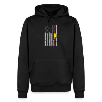 Taco Vater Spruch - Männer Premium Bio Hoodie - Schwarz - Vorne - Nico (187cm)
