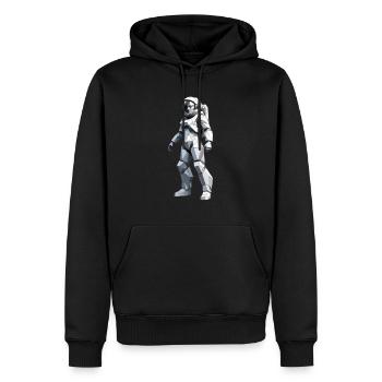 Astronaut - Beruf Design Sticker - Männer Premium Bio Hoodie - Schwarz - Vorne - Nico (187cm)
