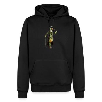 „Duckbarossa“ der Schrecken aller Meere - Männer Premium Bio Hoodie - Schwarz - Vorne - Nico (187cm)