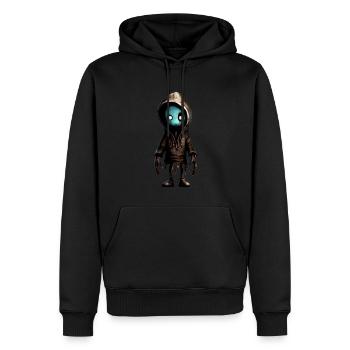 Niedliches Monster - Männer Premium Bio Hoodie - Schwarz - Vorne - Nico (187cm)