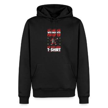 Santa Claus Christmas Ugly Christmas - Men’s Premium Organic Hoodie - black - Front - Nico (187cm)