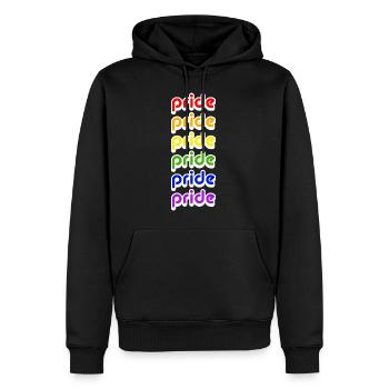 Fierté - Mois de la fierté - LGBTQ - Gay - Sweat à capuche Premium bio Homme - noir - Devant - Nico (187cm)