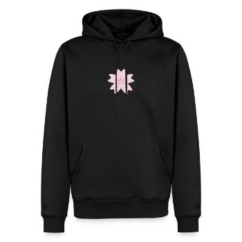 sakura - Men’s Premium Organic Hoodie - black - Front - Nico (187cm)