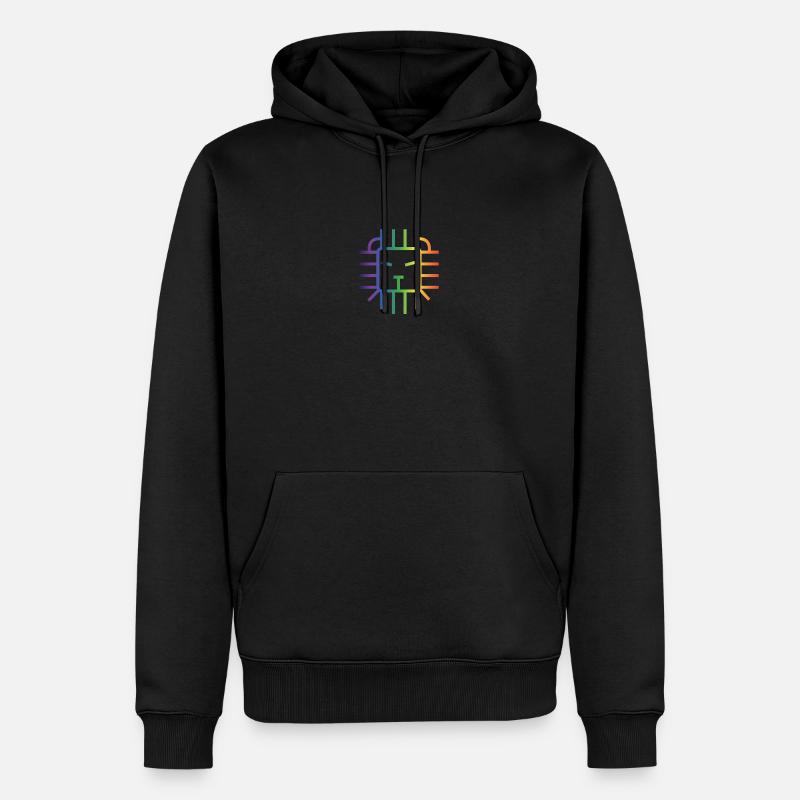 Pride Löwe - Männer Premium Bio Hoodie - Schwarz