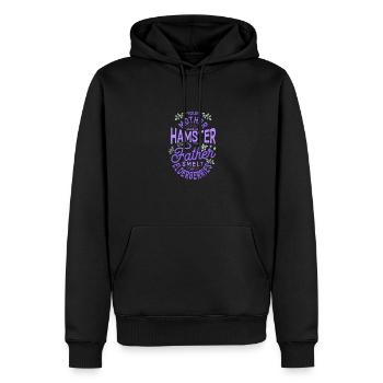 Your Mother Was A Hamster And Your Father Hamster - Männer Premium Bio Hoodie - Schwarz - Vorne - Nico (187cm)