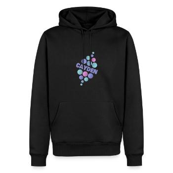 Animaux de compagnie Cayden - Sweat à capuche Premium bio Homme - noir - Devant - Nico (187cm)
