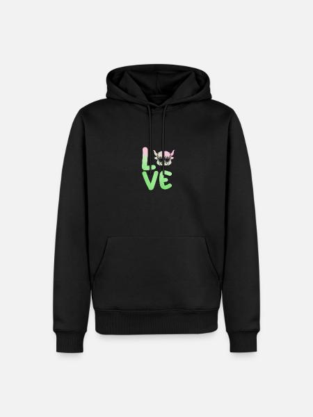 Bovins de buffle Bœufs - Sweat à capuche Premium bio Homme - noir