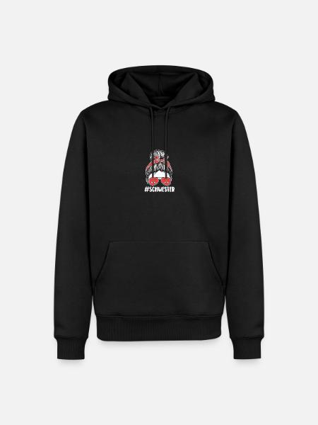 Fechter Schwester Fechten - Männer Premium Bio Hoodie - Schwarz